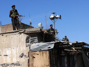 Pakistani soldiers watch area where al Qaeda operates. A top U.S. official says al Qaeda grows stronger there.
