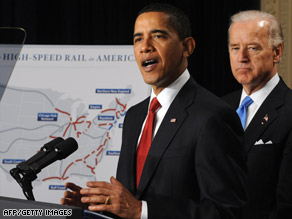 President Obama, with Vice President Joe Biden, called for clean efficient travel Thursday.