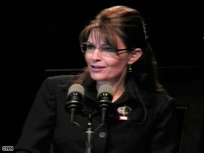 Alaska Gov. Sarah Palin didn't mention any 2012 aspirations in her speech Thursday night in Indiana.