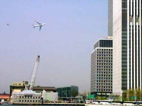 Witnesses reported seeing the plane circle near the Statue of Liberty before flying up the Hudson River.