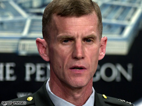 Lt. Gen. Stanley McChrystal will be taking command of NATO forces in Afghanistan.