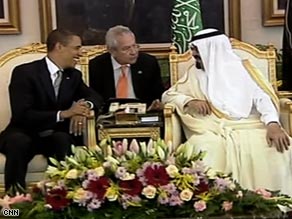 Obama arrives Wednesday in the Saudi Arabian capital on the first leg of his trip to the Mideast and Europe.