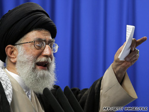 Iran's supreme leader, Ayatollah Ali Khamenei, calls for an end to protests last week at Tehran University.