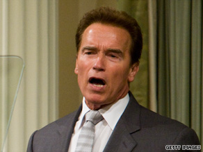 Gov. Arnold Schwarzenegger addresses California lawmakers on June 2.