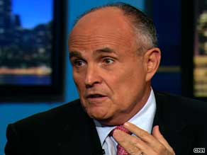 Rudy Giuliani says the economic stimulus package and certain health care plans threaten economic stability.