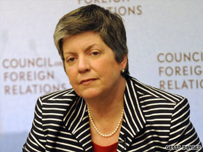 Homeland Security Secretary Janet Napolitano speaks at the Council on Foreign Relations on Wednesday.