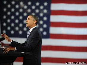 President Obama talks about the economy Wednesday at the Monaco RV plant in Elkhart County, Indiana.