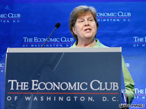 White House economic adviser Christina Romer speaks to The Economic Club in Washington on Thursday.