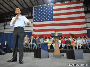 President Obama discusses his health care plans Friday at a meeting in Belgrade, Montana.
