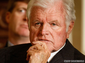 Sen. Ted Kennedy attends a health care forum in March. Kennedy died Tuesday night.