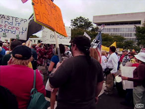 Demonstrators gather Saturday in Washington to protest out-of-control goverment spending.