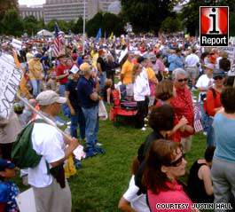 Tea party demonstrators gather at U.S. Capitol