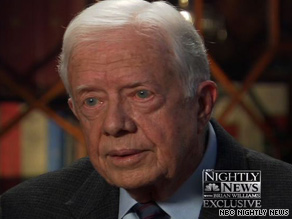 Former U.S. President Jimmy Carter told NBC that racism has surfaced in opposition to Barack Obama.