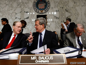 Sen. Max Baucus said the public option provision would "hold back meaningful reform this year."