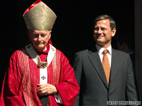 Cardinal Theodore McCarrick and Chief Justice John Roberts attend Red Mass in 2005.