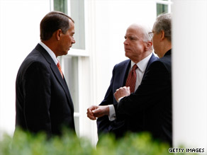 Top Republicans were at the White House on Tuesday to meet with President Obama.