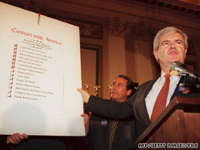 A clear message and strong leadership helped the Republicans pick up big wins in the 1994 election.