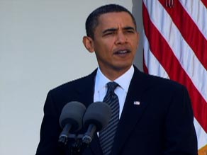 President Obama delivers remarks at the White House on Friday after winning the Nobel Peace Prize.