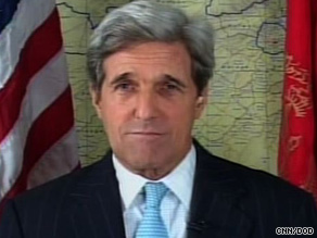 Sen. John Kerry cautioned against moving too quickly to raise troop levels in Afghanistan.