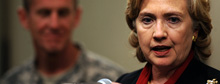 Clinton pleased with promises