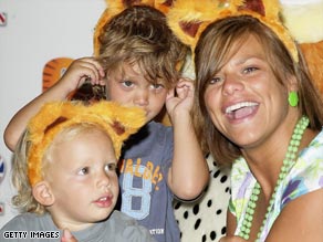 Jade Goody leaves behind two young sons, Freddie, left, and Bobby.