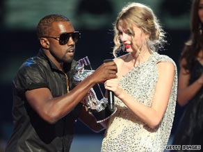 Kanye West took the microphone from Taylor Swift during her speech at the 2009 MTV Video Music Awards.