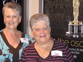 Sandi Stratton (left) and Babe Churchill will attend their 40th Academy Awards ceremony on Sunday.