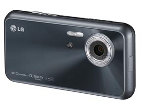 The LG Renoir KC910 touch-screen mobile has an eight megapixel camera and can record videos up to 120 frames per second.