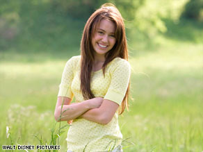 Miley Cyrus, here in "Hannah Montana: The Movie," says filming in Tennessee was relaxing.