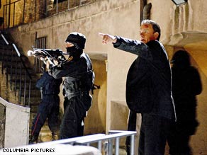 Tom Hanks says working in Rome, Italy, added to the production values of "Angels & Demons."
