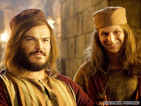 In "Year One," Jack Black stars as an inquisitive Stone Age man, with Michael Cera as his sidekick.