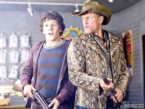 Jesse Eisenberg and Woody Harrelson find themselves battling the undead in "Zombieland."