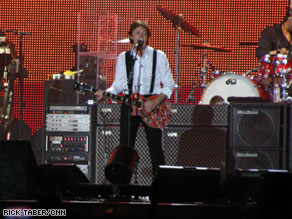 Paul McCartney was the headlining act on the first night of the Coachella Valley Music and Arts Festival.