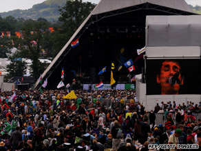 Glastonbury at Worthy Farm in Somerset is the world's largest music festival.