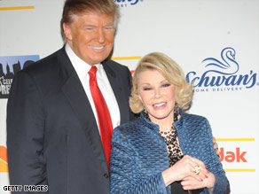 Donald Trump and Joan Rivers attend "The Celebrity Apprentice" season finale Sunday in New York.