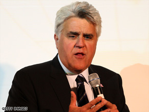 Jay Leno begins "The Jay Leno Show" in September. His last "Tonight Show" is May 29.