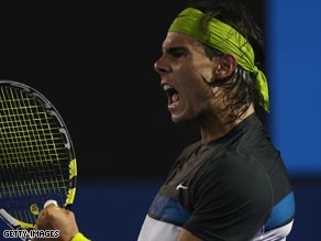 Top seed Nadal must overcome a fellow-Spaniard at the semi stage in his bid for the Australian Open title.