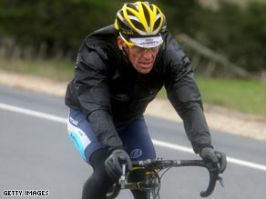 Armstrong survived a 15-rider crash on the second stage and climbed to fourth in the overall standings.