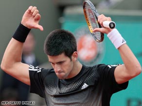 Top seed Djokovic was in action for the first time since quitting his quarterfinal at the Australian Open.