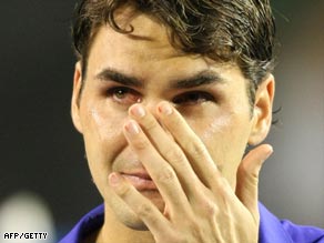 Federer's defeat to Nadal in the Australian Open final left him in tears.