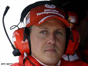 Schumacher watches preparations for the new season at close hand in Barcelona.