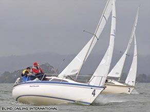 Crews from Italy and Australia do battle in the recent Blind Sailing World Championships in New Zealand.