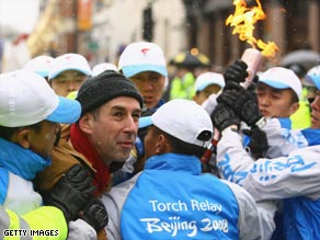 The London leg of last year's Olympic torch relay was marked by protests.