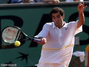 Tennis great Pete Sampras won 14 Grand Slam tournaments but never managed a French Open victory.