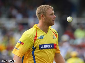 Flintoff's lucrative spell in the IPL was cut short by a knee injury.