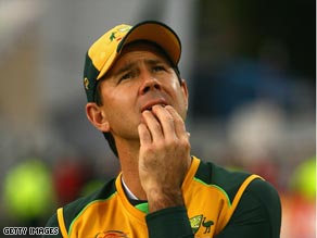 A gloomy Ponting has saw his side slip to two defeats in the Twenty20 World Cup.