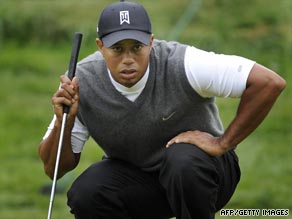 World number one Woods struggled to a four-over-par 74 in the opening round of the U.S. Open.