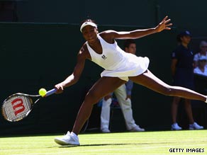 Venus is through to the second round at Wimbledon after a straight sets victory on Tuesday.