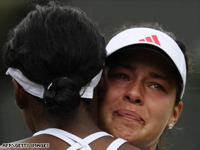 Ivanovic concedes to holder Venus in tearful fashion after suffering injury anguish at Wimbledon