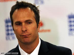 Former England cricket captain Vaughan looks deep in thought after announcing his decision to quit cricket.